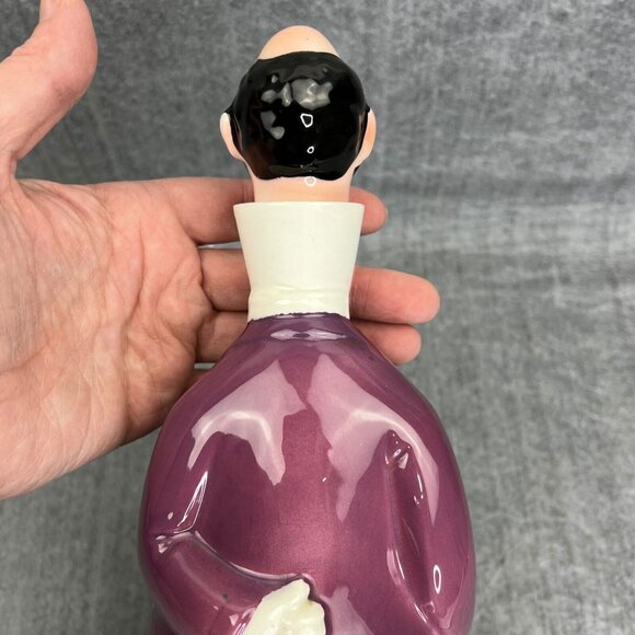 Vintage Mid Centuryโ Ceramic Wine Decanter Sommelier Man Japan - Picture 9 of 13